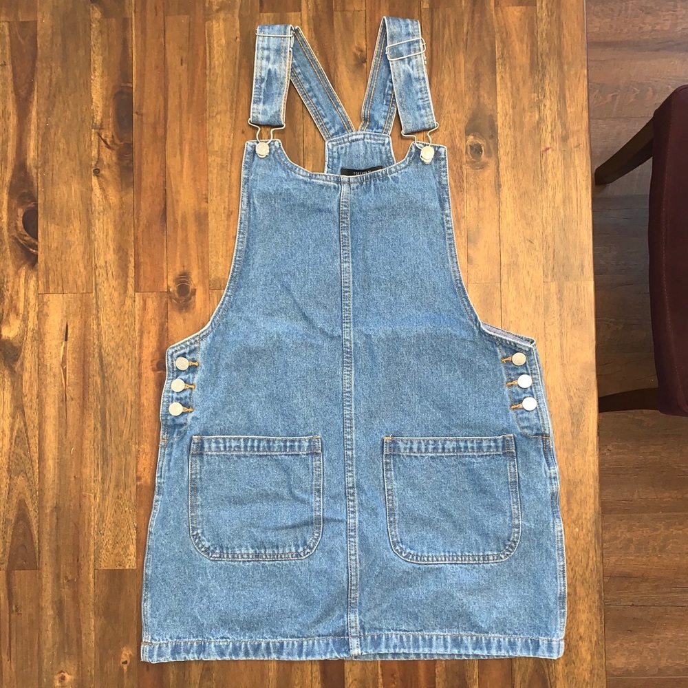 Denim Overall Mini Dress